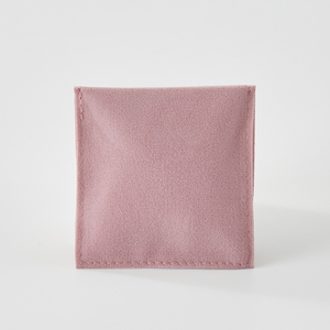 8x8cm Pink Earring Necklaces Suede Pouch Velvet <b>Gift</b> Bag Custom Jewelry Packaging Pouch Bag with Flap - Product Image 6