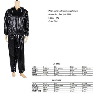 Combinaison de <span class=keywords><strong>sauna</strong></span> en PVC pour hommes et femmes, vente chaude de l'usine OEM, design en plastique résistant pour la transpiration, combinaison de <span class=keywords><strong>sauna</strong></span> pour les séances d'entraînement en salle de sport - Product Image 2