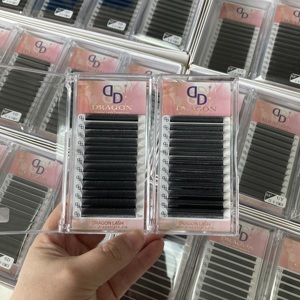 Extensiones de Pestañas en Forma de U y Y, Mega Volumen, Hechas a Mano, Fibra PBT Coreana, Rizos Naturales Largos y Estables, Más Suaves que las de Visón, 0.07-0.10mm, Puntas Dobles - Product Image 6