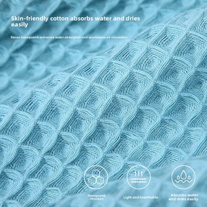 Telo da bagno Waffle in puro cotone ad asciugatura rapida asciugamano da bagno in garza di cotone a <span class=keywords><strong>nido</strong></span> <span class=keywords><strong>d</strong></span>'<span class=keywords><strong>ape</strong></span> a semplice assorbente asciugamano da bagno per uso domestico - Product Image 4