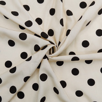 YY bas quantité minimale de commande conception personnalisée à pois lin Lyocell tissu impression numérique tissu pour la fabrication de robes et chemisier matériel
