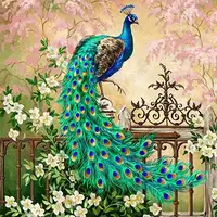 Enchanting Peacock Painting For Beautification - Alibaba.com