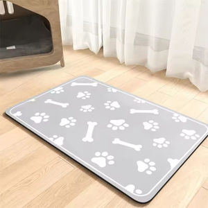 Tapis d'alimentation pour animaux de compagnie en caoutchouc imperméable, tapis pour gamelle d'eau pour chien, antidérapant, séchage rapide, pour nourriture de chat, très absorbant, séchage rapide - Ventes Flash - Product Image 5
