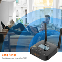 Adaptateur Bluetooth stéréo domestique 1Mii B06Pro+ Hi-Res LDAC Bluetooth 5.1 Récepteur 3,5 mm AUX & Optique & Coaxial Sortie DAC Audio HiFi
