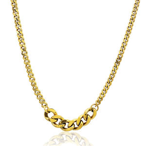 قلادة سلسلة من الفولاذ المقاوم للصدأ 316L من نوع واحد 11 من سلسلة واسعة قلادة ساحرة قلادة ضيقة 18 بوصة إكسسوارات مجوهرات معدنية بسيطة - Product Image 1