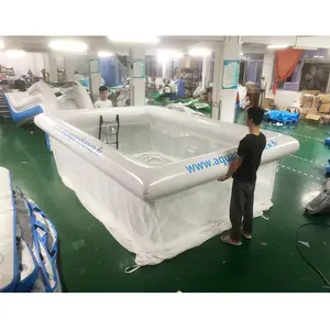 Commercial Grade Customized Durable Inflatable Floating Ocean Sea Swimming Pool Yacht For Ocean