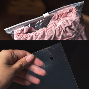 Vestiti di abbigliamento cerniera in plastica chiusura lampo PE Poly Bag trasparente per soffocamento - Product Image 5