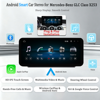 Lecteur vidéo LELV pour système Linux de voiture, compatible Android Auto Mercedes-Benz Classe GLC X253, navigation Carplay, écran 10,25 pouces