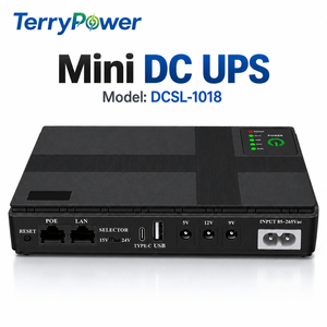 במלאי ספק כוח גיבוי מיני UPS 18W 20000mAh 5V 9V <span class=keywords><strong>12V</strong></span> 24V POE עבור ראוטר WiFi מודם ONU מצלמת CCTV - Product Image 1