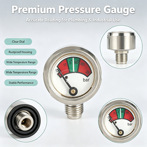 Manomètre à diaphragme de précision de type 23 28 bars pour compresseurs d'air et pompes à air, personnalisable, vente en gros d'usine - Product Image 5