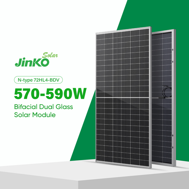 Jinko Topcon Bifacial Solar Panel 590W 600W 650W 750W Best Energy Solar Power Panel Kits for Home System