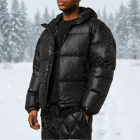 Vente en gros – Nouvelle veste d'hiver décontractée en toile lavée, matelassée, épaisse, avec capuche, rembourrée en coton, unisexe – Collection 2026