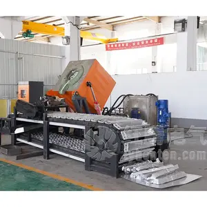 Furnace Aluminium Lebur Oven Daur Ulang Cetakan Ingot Cetakan Tuang Jalur Produksi Batang Logam Aluminium