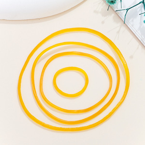 Yellow Rubber Bands Small Size For DIY Jewelry Accessories Office Use Durable Elastic Supply Craft Supplies - Product Image 1
