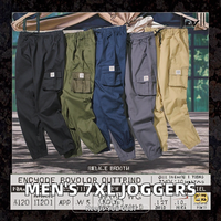 Pantalon de survêtement décontracté pour homme, grande taille 7XL, en coton teint, respirant, coupe-vent, imperméable et écologique – Meilleure vente