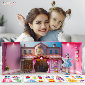 Ccbits Princess Magnetic Dress Up <b>Stickers</b> Quiet Book Mini <b>Toy</b> For Children 4 6 Years Old - Product Image 1