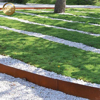 Bordes de Césped de Acero Corten para Jardín, Resistentes a la Intemperie, Modernos, de Alta Calidad, de 2 mm de Grosor, Tamaño Personalizado, Estilo Rústico, Hao Yang