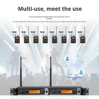 Système de monitoring intra-auriculaire sans fil BHA IEM2050 (lot de 10) pour scène, double canal UHF, garantie usine 12 ans, OEM/ODM, certifié CE/FCC disponible
