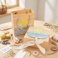 Boîte en carton rigide écologique et recyclable personnalisée, boîte en carton de luxe pour mariage, événements d'entreprise, emballage cadeau