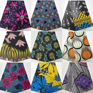 <span class=keywords><strong>Tissu</strong></span> Pagne Africain Royal <span class=keywords><strong>Bleu</strong></span> en Coton Véritable <span class=keywords><strong>Wax</strong></span> Hollandais Ankara 6 Yards - Product Image 3