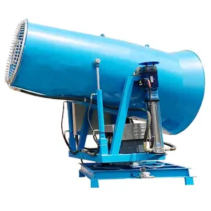 Nevoeiro Cannon Pulverizador, 20-120 meters Water Fog Cannon, Controle de Poeira para Construção Rodoviária