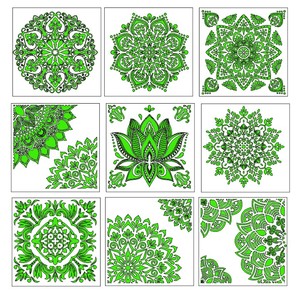 <span class=keywords><strong>Plantillas</strong></span> de Estarcido <span class=keywords><strong>para</strong></span> <span class=keywords><strong>Pared</strong></span>, Diseño Mandala, Corte Láser, Plástico PET, Personalizadas, Grandes, <span class=keywords><strong>para</strong></span> Pintar con Aerógrafo - Product Image 2
