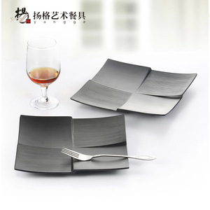 Yangge Art Tableware Irregular Square <b>Plate</b> Melamine Drop Resistant Hotel Dinner <b>Plate</b> Sushi <b>Plate</b> WKP4009 WKP4011 - Product Image 1