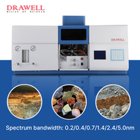 Spectrophotomètre d'absorption atomique Drawell DW-AA320N 190-900nm à double faisceau avec écran LCD pour l'analyse élémentaire des sols, de l'eau et des métaux