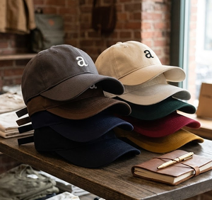 Casquette de baseball unisexe en coton, style minimaliste, avec logo brodé 3D personnalisé bicolore et lettres alphabétiques, faible MOQ - Product Image 2