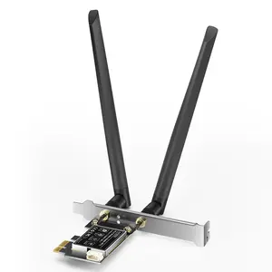 HIGI 3000Mbps Wi-Fi 6E PCIE kablosuz WiFi adaptörü Bluetooth 5.2 2.4G/5G/6Ghz PCI Express 802.11AX WiFi kartı PC için
