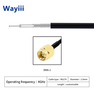 Cavo RF Wayiii <span class=keywords><strong>SMA</strong></span> Maschio-Femmina, Assemblaggio con Conduttore in Rame, 50 Ohm, Cavo Coassiale RG174 4GHz, Connettore <span class=keywords><strong>SMA</strong></span> Maschio-Femmina - Product Image 4