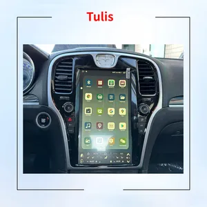 Tulis 13.6 "Android 12 Tesla phong cách màn hình thẳng đứng Navigation đài phát thanh cho Chrysler 300 300C 300S 2011 - 2023 DVD Player Carplay