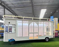Kiosque de nourriture mobile Chariot de nourriture chinoise Camion de vente de nourriture à vendre Europe Kiosque de bar à jus Caravane de restaurant