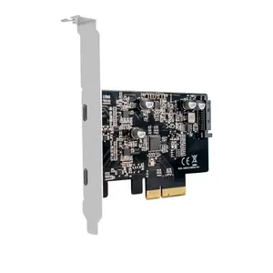 MAIWO PCIe USB 3.1 כרטיס-2x USB C 3.1 Gen 2 10Gbps - PCIe Gen 3x4-ASM3142 שבבים-USB סוג C PCI Express כרטיס הרחבה