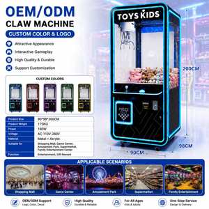 Máquina de grúa de premios moderna con LED de neón, operada con monedas, para centros comerciales y centros de entretenimiento familiar - Product Image 4