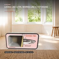 Tunnel en carton ondulé pour chats d'intérieur, design boîte de conserve, pour la maison, vente en gros, direct usine
