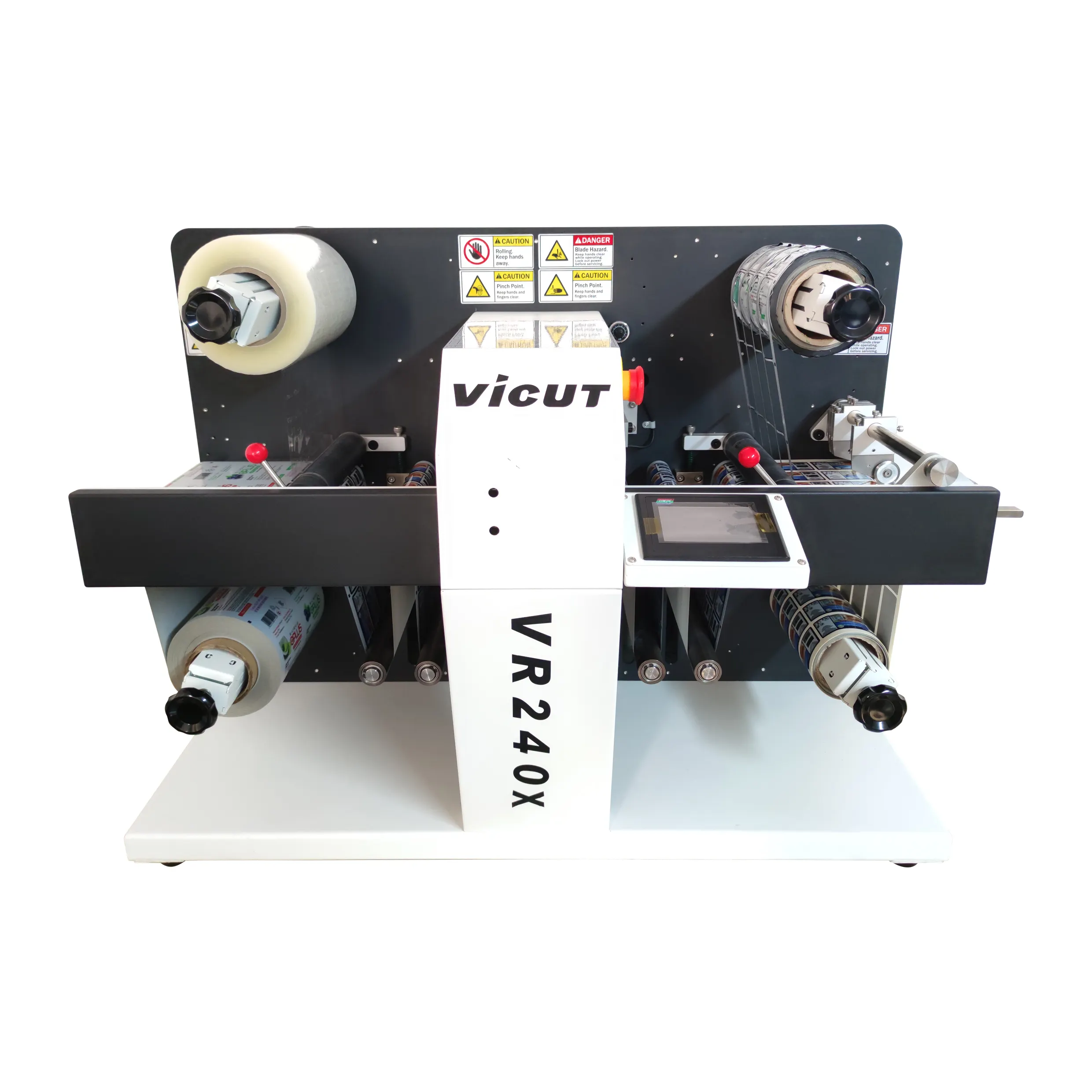 VR240X CCD-Kamera Digitale Rolle-zu-Rolle-Etikettenschneider-Etiketten schneide maschinen Rolletiketten-Finisher-Maschine Films chneide maschine