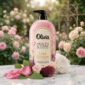 Love Bouquet Moisturizing <b>Shampoo</b> with Glycerin and Conditioning Agents for Soft and Manageable Hair 950 ml Olivia Health & Care - Product Image 1