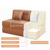 Canapé-lit pliant OEM ODM convertible avec 4 types de matelas, logo personnalisé, taille et tissu sur mesure pour hôtels, appartements et projets – Fournisseur