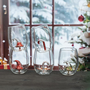 Tùy Chỉnh Handmade Chịu Nhiệt Cốc Thủy Tinh Với Sao Thiết Kế Trái Tim Bên Trong Thủy Tinh Nước Uống Tumblers - Product Image 3