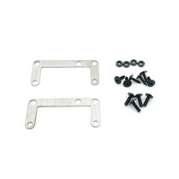 Fabrication sur mesure de supports plats en tôle zinguée, estampage et poinçonnage selon dessin d'exemple