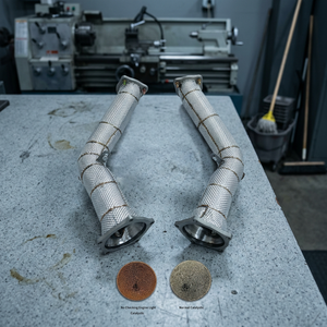 ท่อลดแรงดันไอเสียสำหรับกีฬาปอร์เช่คาเยนน์958เทอร์โบ<span class=keywords><strong>4.8</strong></span>ตัน <span class=keywords><strong>V8</strong></span>การไหลสูง - Product Image 1