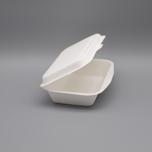 Thức ăn nhanh dùng một lần Bộ đồ ăn phân hủy sinh học có thể phân hủy mía bã mía vỏ sò hộp đựng lấy đi Hộp Ăn Trưa bã mía - Product Image 2