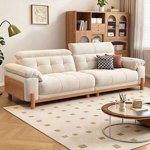<b>Sofa</b> <b>Wooden</b> <b>Frame</b> Three Seat Couch Tufted Living Room <b>Sofa</b> for Apartment Hotel - Product Image 2