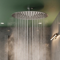 Pommeau de douche circulaire de luxe en acier inoxydable SUS304 de 10 pouces pour projets
