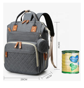 Port de charge USB tissu imperméable multi-fonction femmes voyage sac à dos maman Caddy couche sac à dos avec sucette sac - Product Image 5