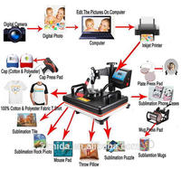Machine de sublimation MIDA 8 en 1, transfert thermique, estampage, t-shirt, tasse, plaque, mug, presse à chaud semi-automatique, machine d'impression
