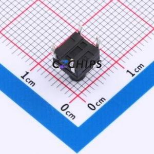 TS017-CBY1FH7.5 Tactile Switch Through hole-4P,6.2x6.2mm Switch Single Pole Single Throw Round Button 2.5N Through Hole - Product Image 2