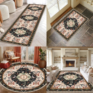 Tappeto Ispirato allo Stile Persiano Antiscivolo di Grandi Dimensioni, Facile da Pulire, Lavabile, in Poliestere - Product Image 2