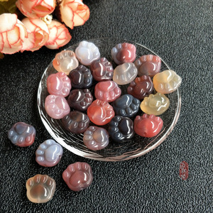 Mini Size Different Materials Cat Paws Crystal Paws for <b>Bracelets</b> Necklace Accessory Crystal <b>Healing</b> Stones Gifts - Product Image 3